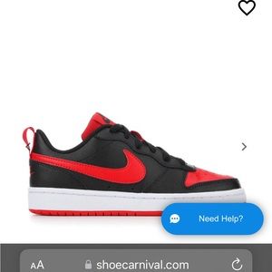 NIKE BIG KID COURT BOROUGH LOW 2 SNEAKERS